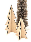 3D Weihnachtsbäume Set - Dekoration, Tannenbaum